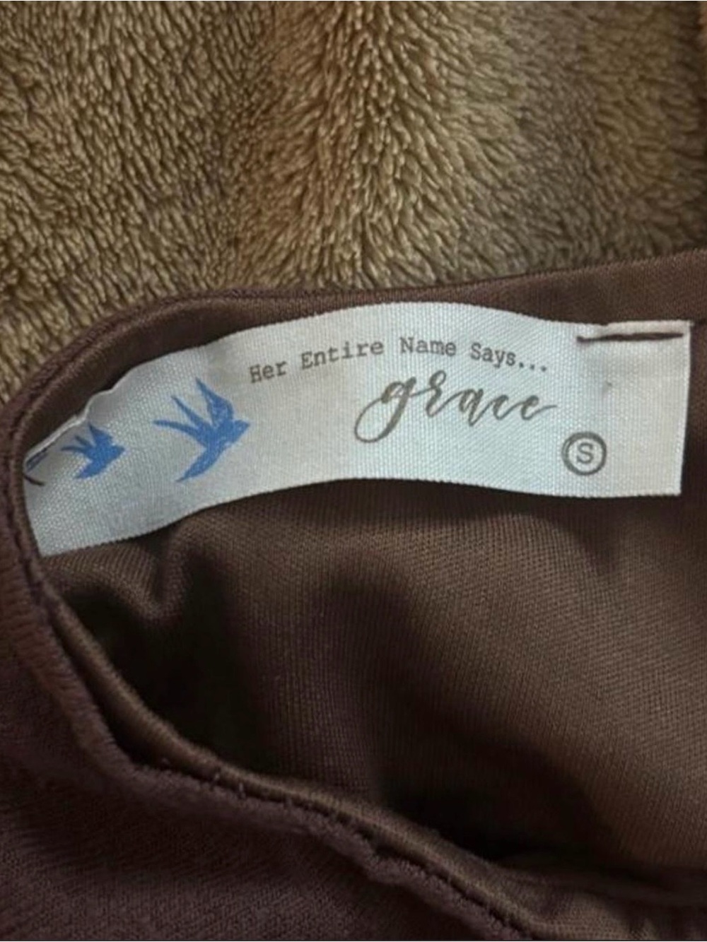 Grace Chocolate Halter Mini Dress - Picture 3 of 3